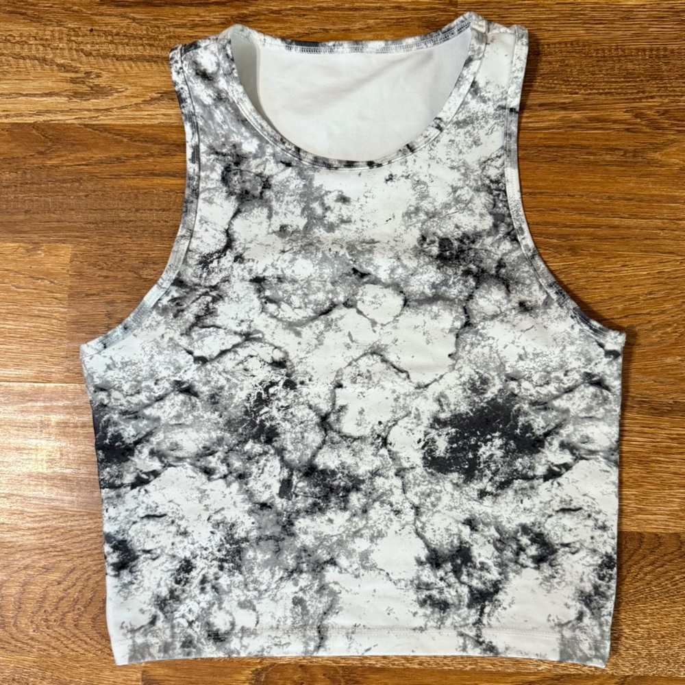 Balance Collection Marble Print Sleeveless Top size M